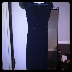 Ralph Lauren Navy blue dress ...worn twice!